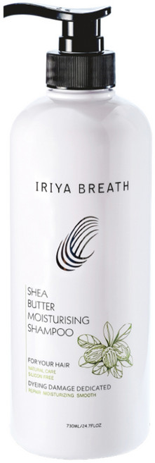 IRIYA BREATH 伊麗雅 乳木果潤澤洗髮乳, 730ml, 1瓶