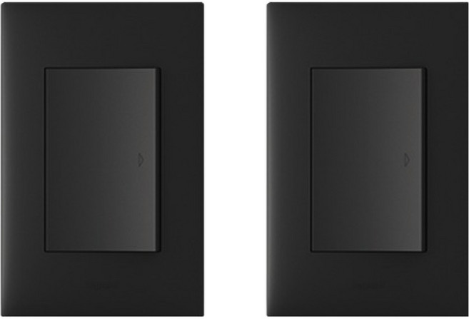 Legrand 羅格朗 Apela 黑色 簡約 3路 1開 開關, 2個