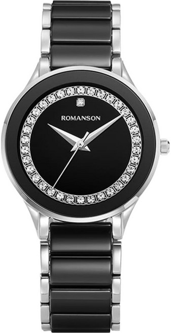 ROMANSON Lumière 陶瓷鑲鑽腕錶 RWTMKL3BS700