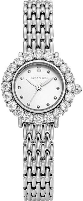 ROMANSON Lumière DIA 花束金屬手錶 RWRMKL4BS502WHWH0