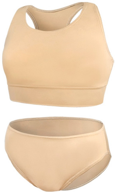 아쿠아티카 여아용 래쉬가드 이너 학생 브라 + 팬티 세트