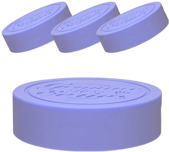 미르코리아 헥사 제뉴엔 유리병 실리콘 뚜껑 70mm, 퍼플, 4개