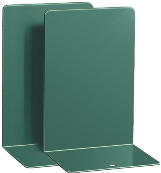 미소로운 묵직한 L자형 북엔드 2p, 그린