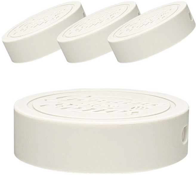 미르코리아 헥사 제뉴엔 유리병 실리콘 뚜껑 70mm, 화이트, 4개