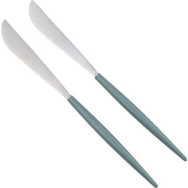 보겐 알르망드 샤틴 커트러리 디너 나이프, 올리브, 2개