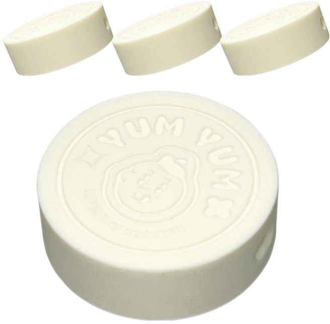 미르코리아 실리콘 헥사 얌얌 유리병 뚜껑 58mm, 화이트, 4개