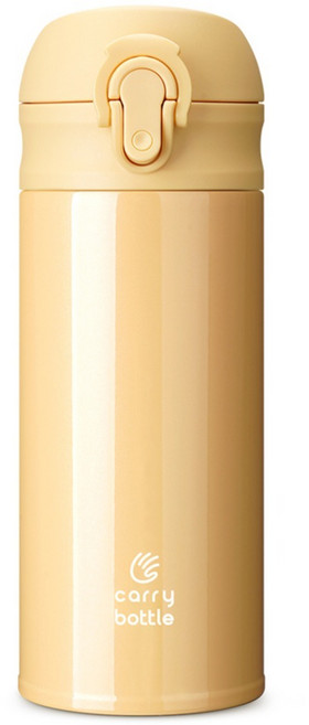 캐리보틀 이지보틀 보온병 텀블러, 1개, 350ml, 옐로우