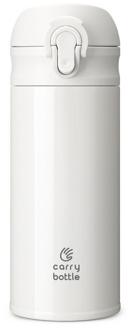 캐리보틀 이지보틀 보온병 텀블러, 1개, 350ml, 화이트