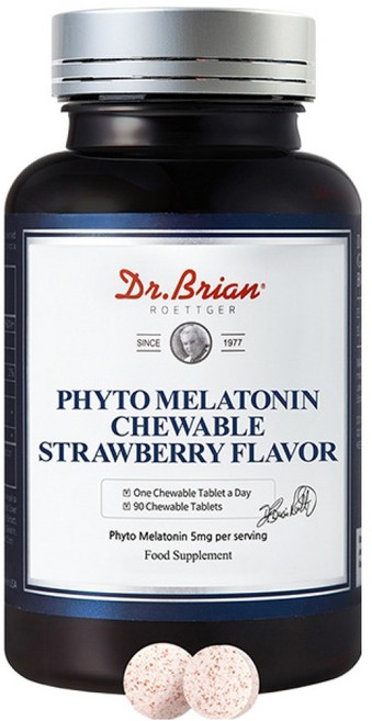 닥터브라이언 파이토 멜라토닌 5mg 츄어블 딸기맛 72g, 90정, 1개