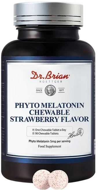 닥터브라이언 파이토 멜라토닌 5mg 츄어블 딸기맛 72g, 90정, 1개 - 쿠팡