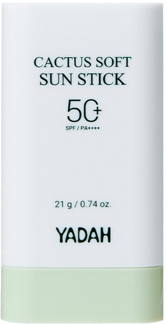YADAH 舒緩涼感仙人掌柔膚防曬棒 SPF50+ PA++++, 21g, 1個