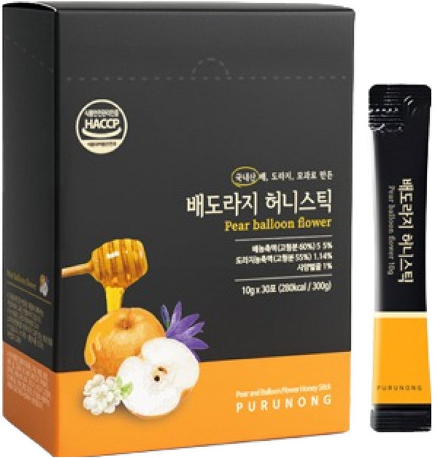 푸르농 배도라지청 허니스틱, 30개, 10g