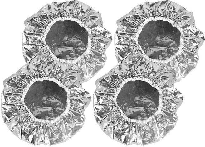 난리시스터즈 알루미늄 호일 셀프 염색 6수 헤어캡, 4개, 화이트