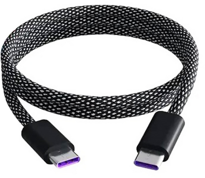 Basemo 倍魔 USB- A-Type-C 磁吸收納數據線, 科技黑, 1條, 1m