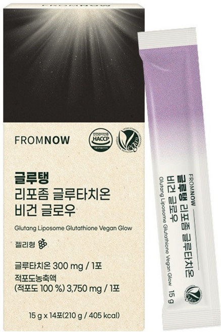 Fromnow Glutang 脂質體穀胱甘肽純素光采 14入, 1盒, 14冊, 210g