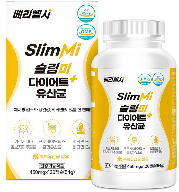 Very Healthy Slimme身材管理乳酸菌 54g, 1個, 120片