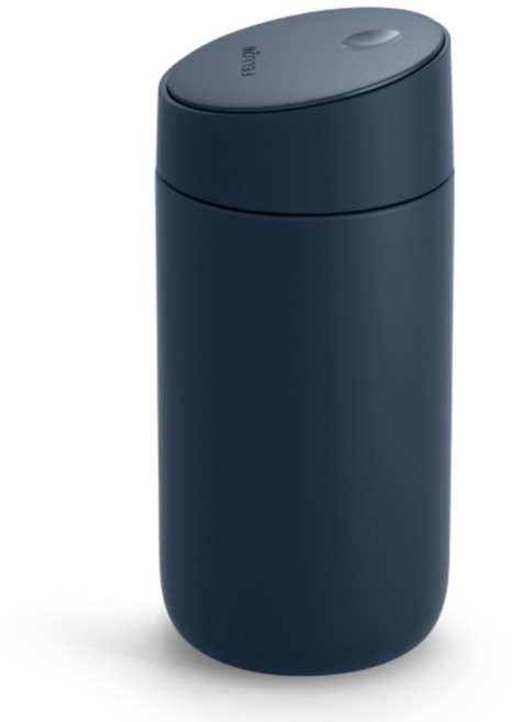 FELLOW Carter Slide Mug 卡特隨行真空陶瓷保溫瓶 滑蓋版, 藍色, 355ml, 1個