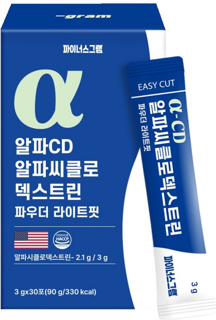 마이너스그램 알파CD 알파씨클로덱스트린 파우더 라이트핏 30p, 1개, 90g