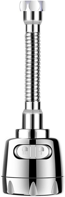 AHOYE 360°兩段式水龍頭延伸節水器/增壓器/水龍頭起泡器, 1個