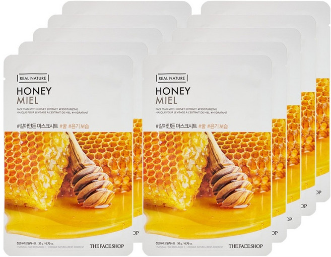 더페이스샵 갈아만든 마스크시트 꿀, 1개입, 10개