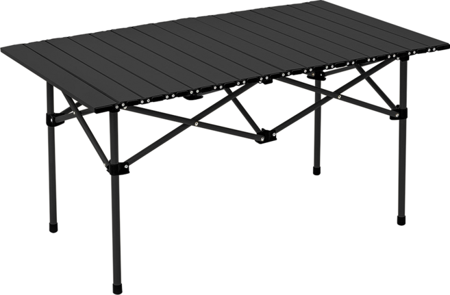 MP OUTDOOR 蛋捲折疊桌, 黑色