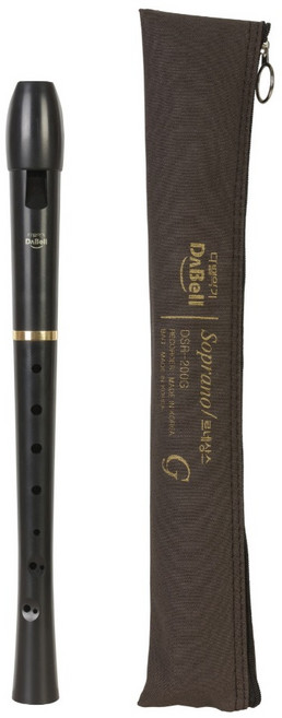 DABell 英式高音直笛 DSR-201B, 黑色, 1個