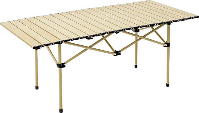 MP OUTDOOR 蛋捲折疊桌, 卡其色