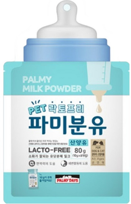 파미데이즈 반려동물 락토프리 파미분유, 산양, 80g, 1개