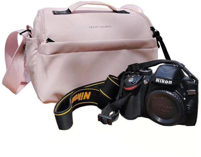Sheydshi 편리한 카메라 가방, 연핑크, 1개