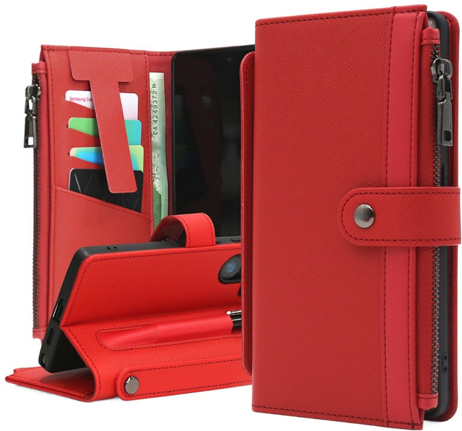 엑씨 포르테나S 핸드 그립 카드 수납 분실 방지 거치형 멀티 다이어리 휴대폰 케이스