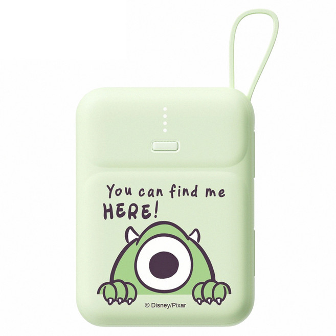Disney 迪士尼 PD快充 雙線Q寶行動電源 10000mAh, PDN-005B, 大眼仔
