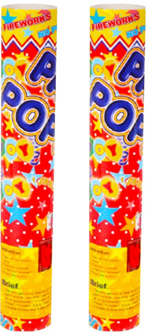 추카추카 공기압 폭죽, 은박 꽃가루, 2개