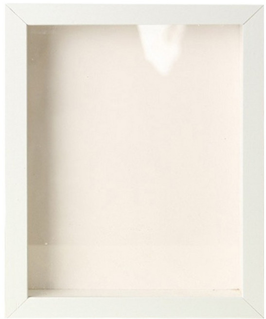 픽앤홈 드라이플라워 액자 직사각, 1개, 화이트