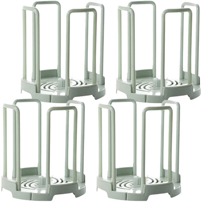 Reddot 紅點生活 可調節伸縮瀝水碗碟收納架, 草木綠, 4個