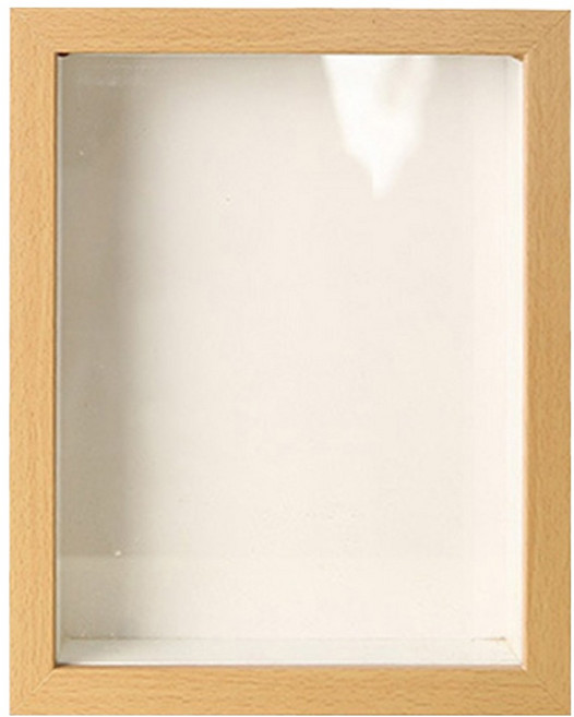 픽앤홈 드라이플라워 액자 직사각, 1개, 원목색