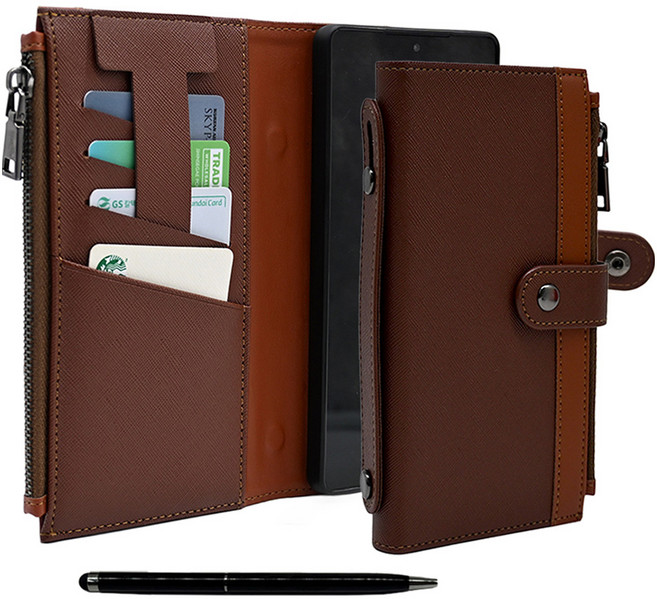 하이온 가더 핸디 E다이어리 가죽 카드 지갑 휴대폰 케이스