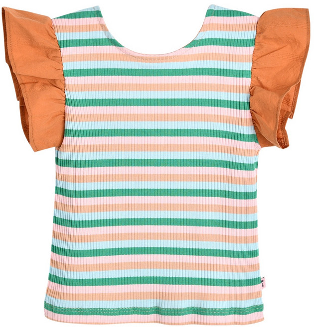 moimoln 兒童Esther羅紋短袖T恤 M242TSB42P