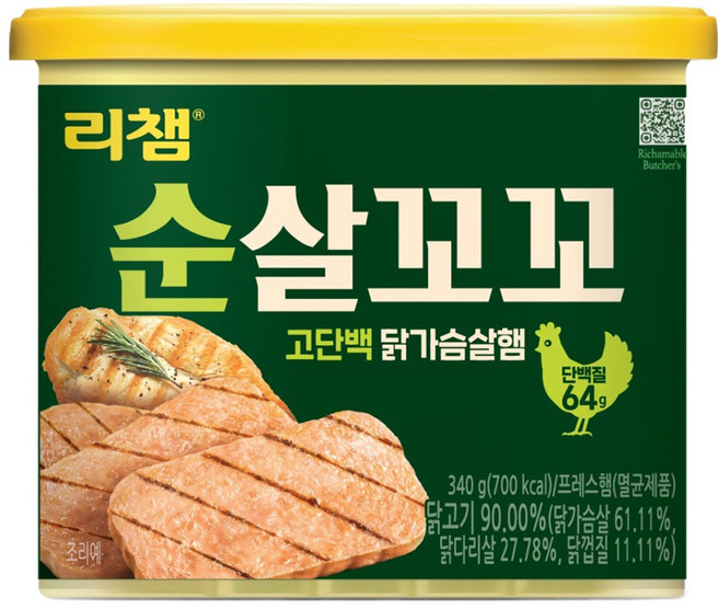 리챔 순살꼬꼬 햄, 340g, 1개