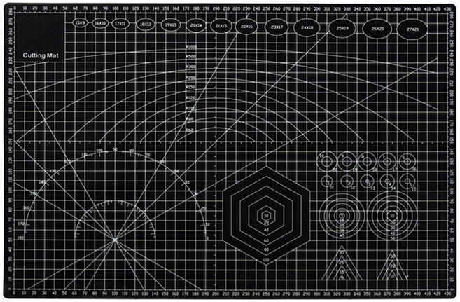 인포멀스 데스크 커팅매트 A3, 블랙