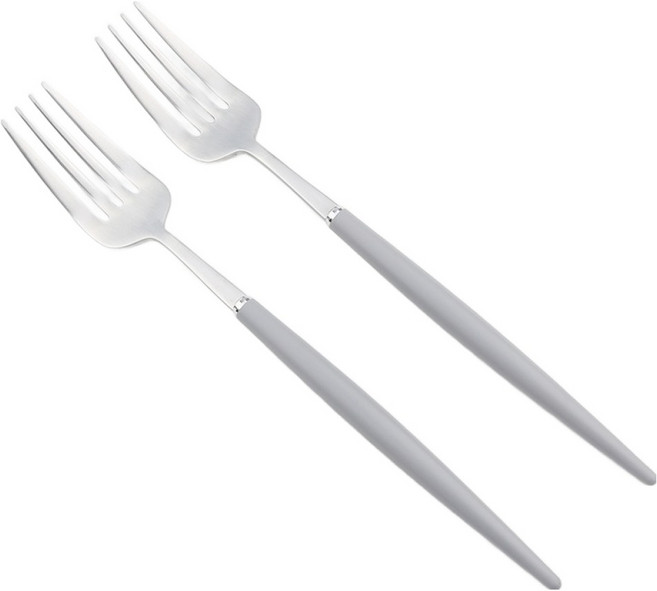 보겐 알르망드 샤틴 커트러리 디너포크, 그레이, 2개