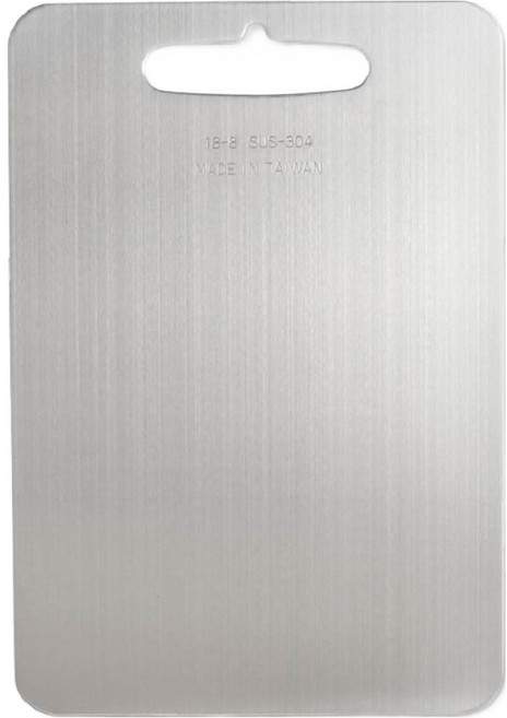 Axis 艾克思 304不鏽鋼食品級砧板 台灣製, 銀色, 1個