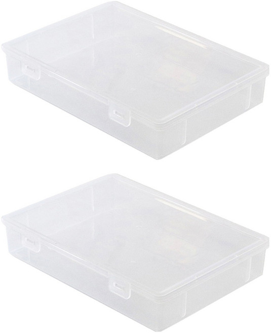 생활업글연구소 파일 케이스 대형 A4, 투명, 2개