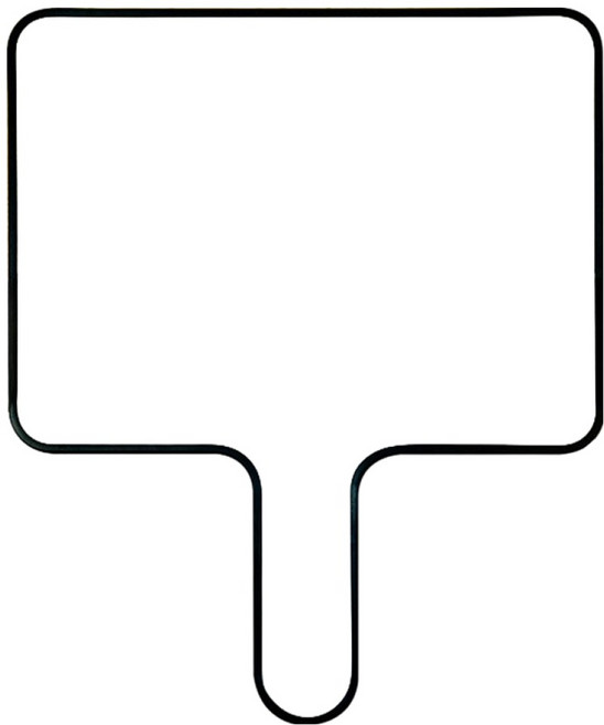 노르노르 양면 소형 휴대용 손잡이 화이트보드 블랙