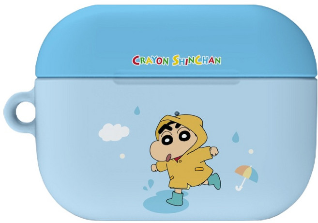 코쿼드 짱구는 못말려 포인트 패턴 하드케이스, 노란우비 짱구, 1개, 에어팟 프로 2세대