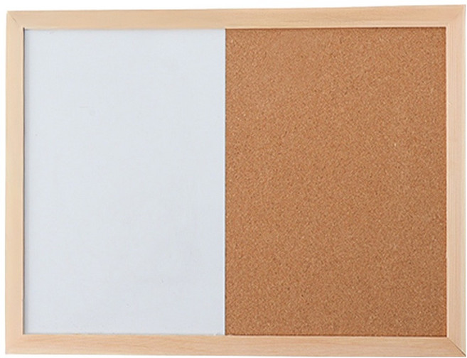 노르노르 다용도 코르크 걸이 화이트보드, 나무