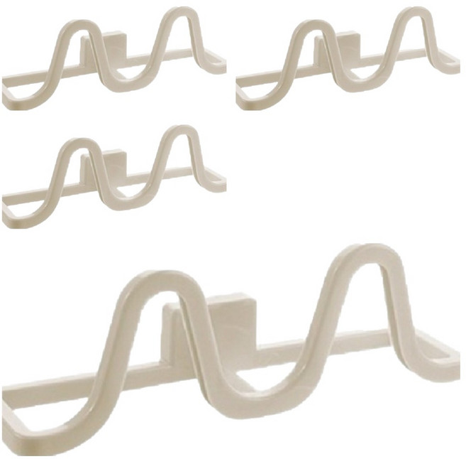 Reddot 紅點生活 不變形輕量無痕收納壁掛鞋架, 北歐米, 4個