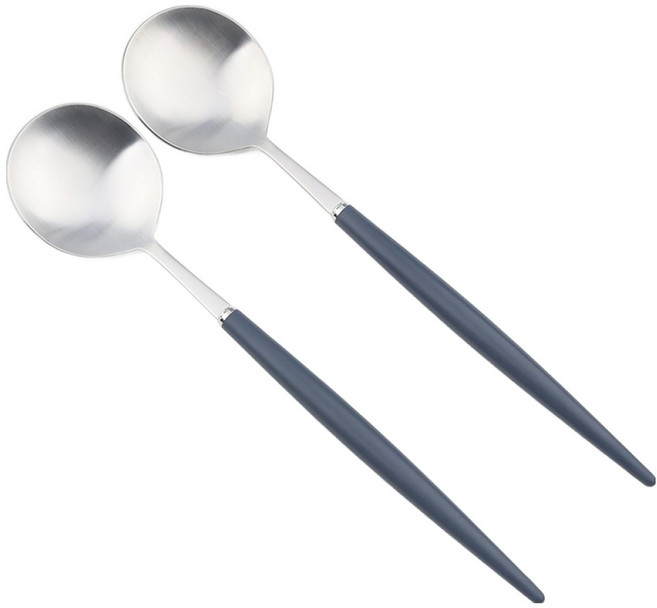 보겐 알르망드 샤틴 커트러리 디너 스푼, 블루, 2개