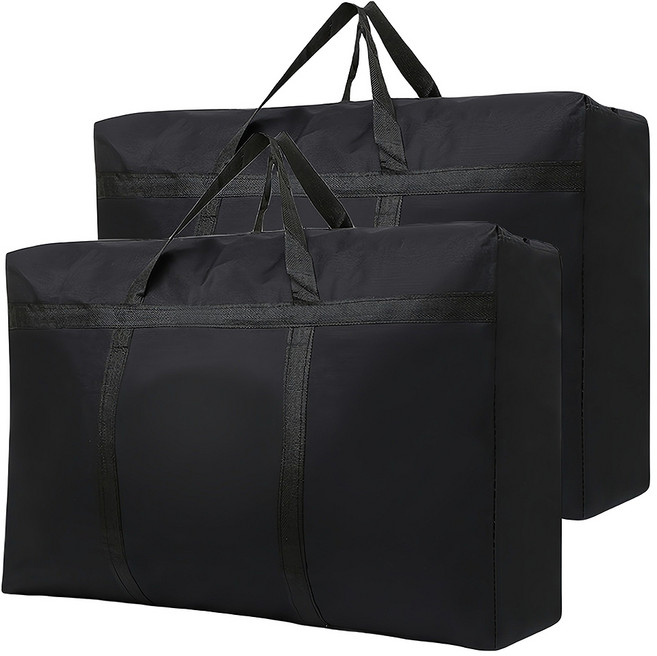 위드웨일 대용량 수납 이사가방 180L, 블랙, 2개