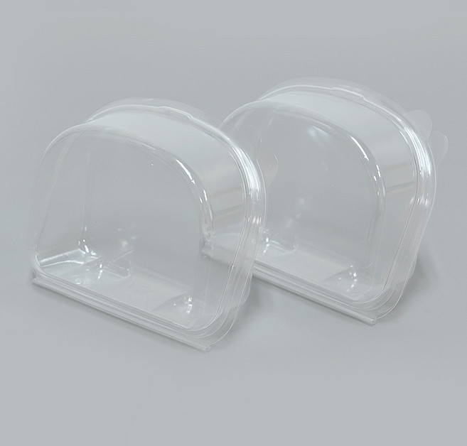 제이팩토리 조각 롤케이크 케이스 포장용기, 100개, 투명