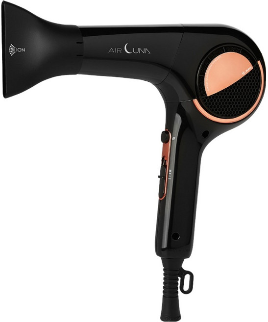 JMW 터보 항공모터 헤어드라이기 MC5A02B 에어루나 1650W, 블랙